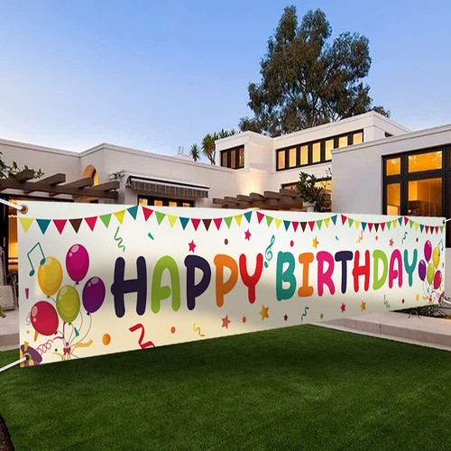 Large colorful happy birthday - colorful,